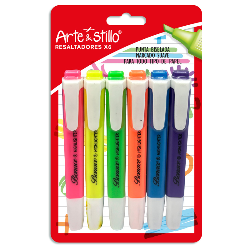 Resaltador neon Arte & Stillo® x6