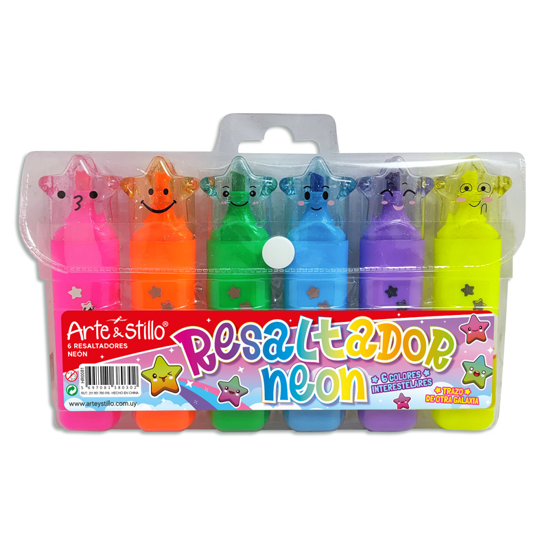 Resaltador neon Arte & Stillo® x6