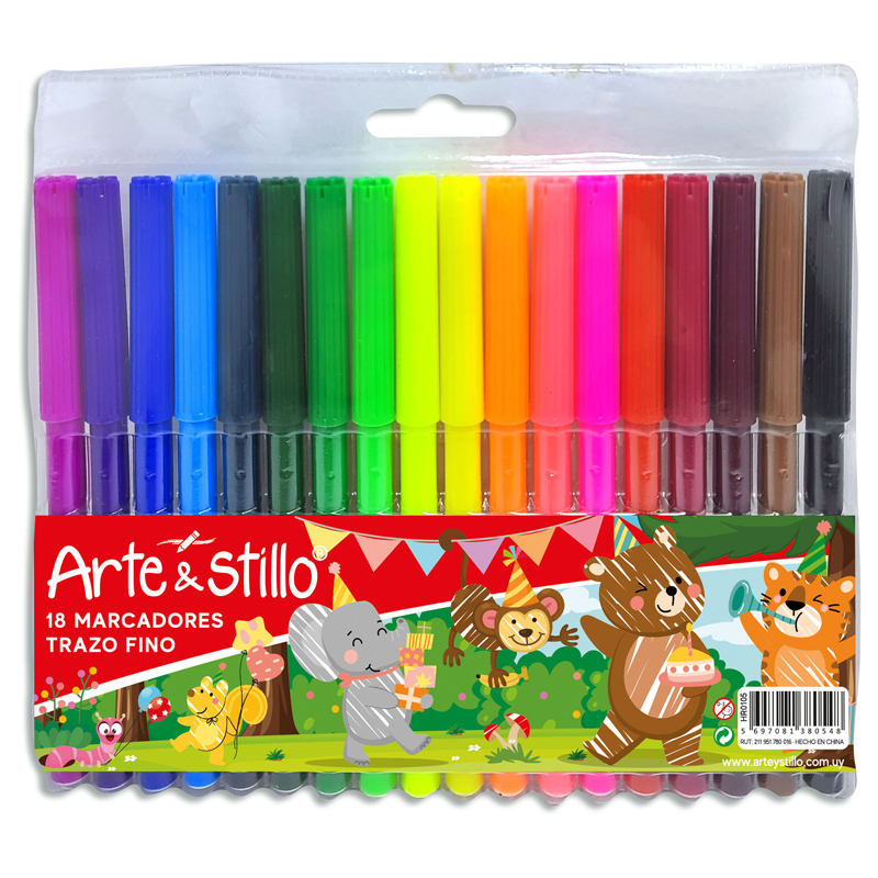 Marcador fino Arte & Stillo® x18