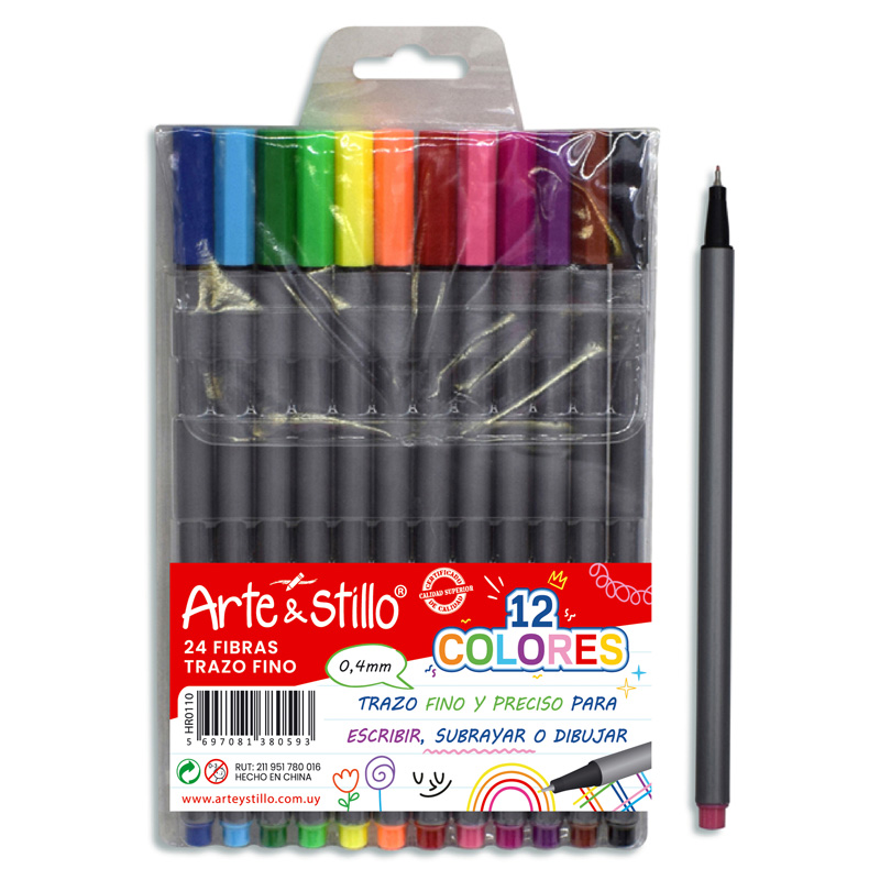 Fibra trazo fino 0.4mm Arte & Stillo® x12