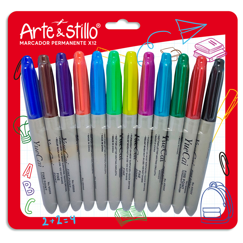 Marcador permanente Arte & Stillo® x12