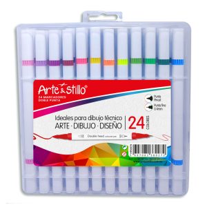 Marcador doble punta Arte & Stillo® x24