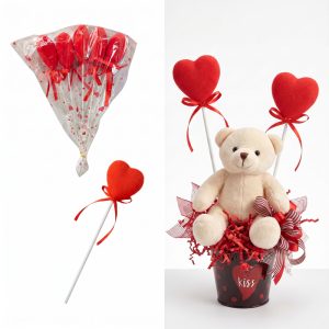 Corazón de espuma x6