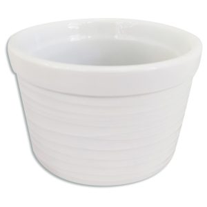 Ramequín de cerámica línea blanca