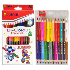 Lápiz de color jumbo doble punta x12, 24 colores