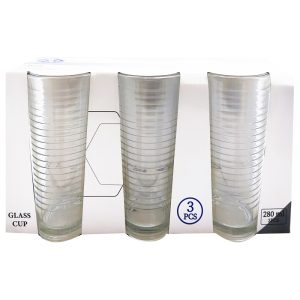 Vaso de vidrio Voltrex x3