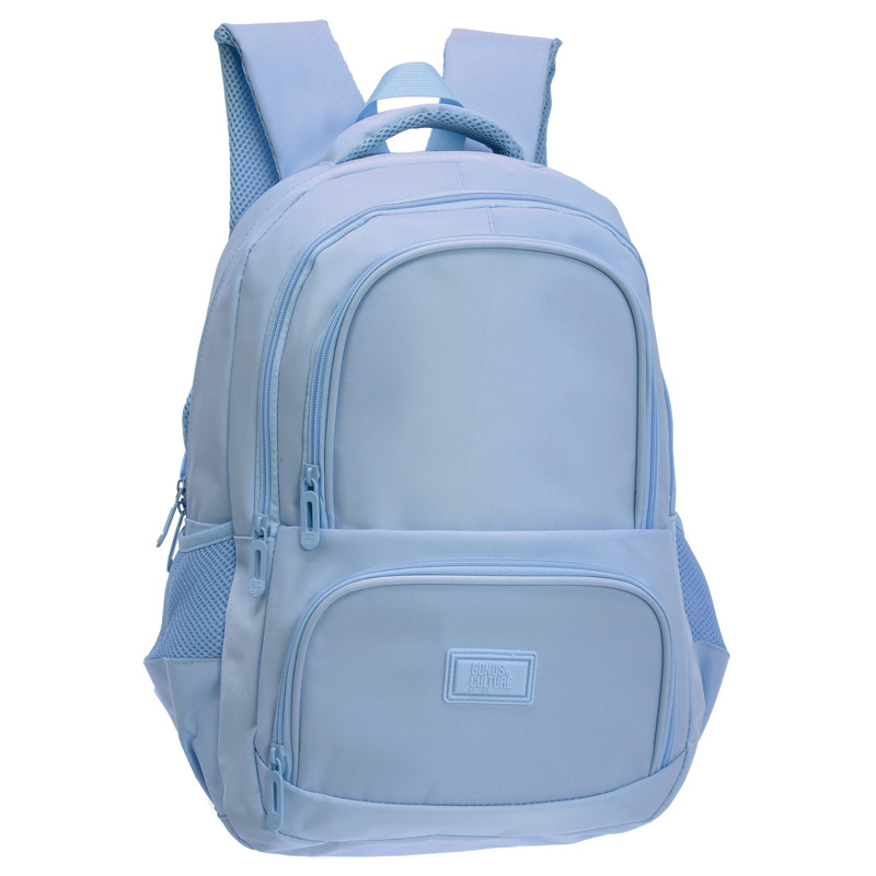Mochila Bonus® Culture 2 cierres con bolsillos laterales de red