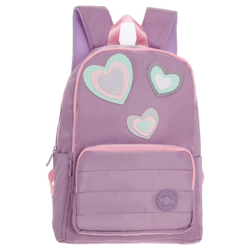 Mochila Bonus® Culture Love 2 cierres con bolsillos laterales de tela