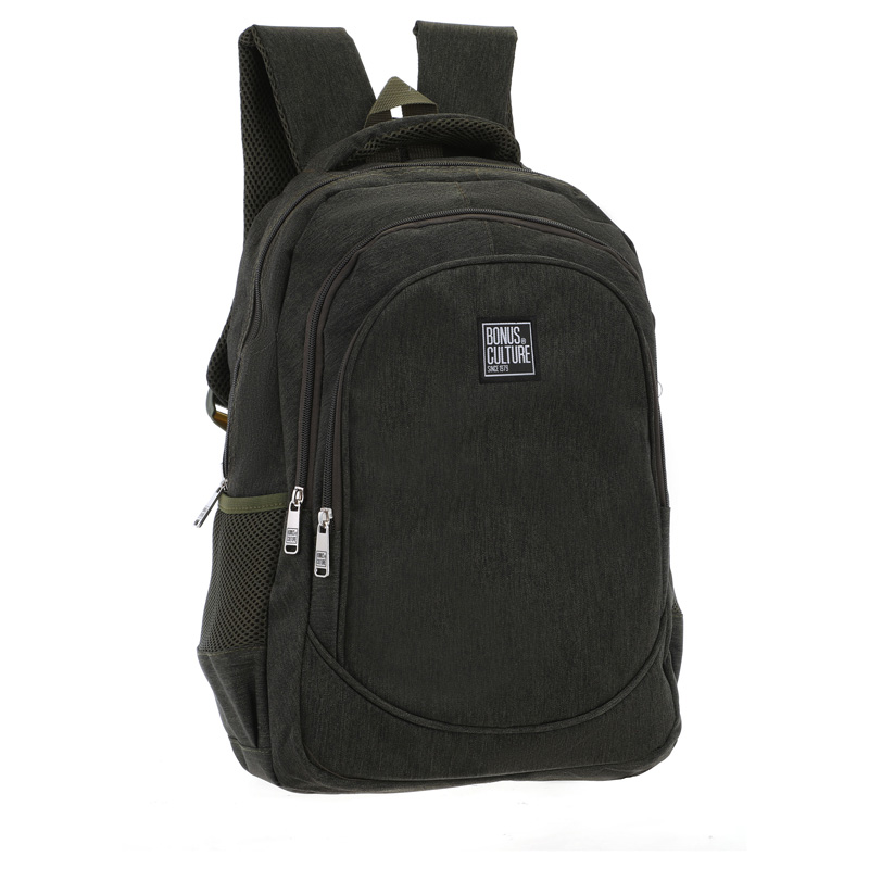 Mochila Bonus® Culture 3 cierres con bolsillos laterales de red