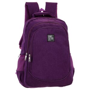 Mochila Bonus® Culture 3 cierres con bolsillos laterales de red