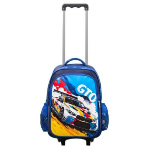 Mochila con carro Bonus® Culture Kids 2 cierres con bolsillos laterales de red