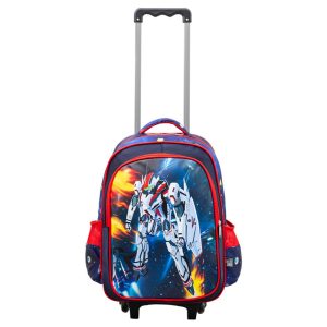 Mochila con carro Bonus® Culture Kids 2 cierres con bolsillos laterales de red