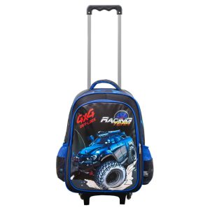 Mochila con carro Bonus® Culture Kids 2 cierres con bolsillos laterales de red