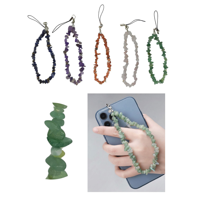 Cadena para celular de piedras