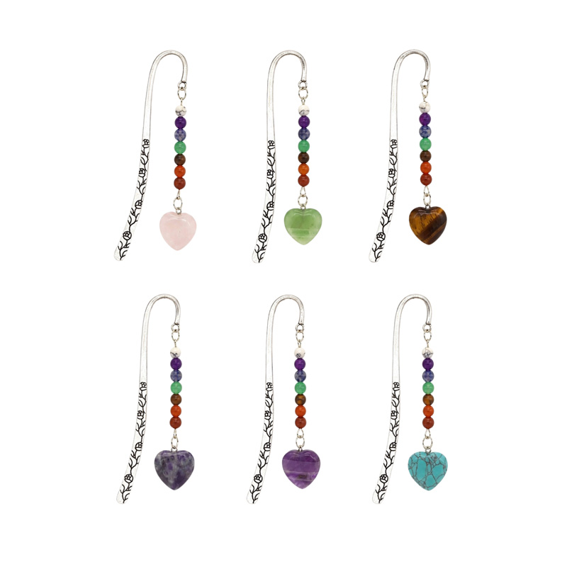 Marca página con piedras chakras