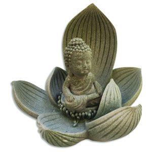 Buda decorativo en loto