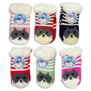 Media de bebé con puño de abrigo