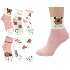 Soquete juvenil Pinky Capy