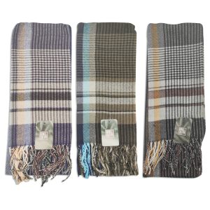 Bufanda escocesa Falren con flecos