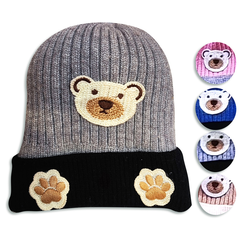 Gorro tejido infantil osito