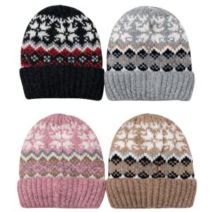 Gorro tejido infantil rombos