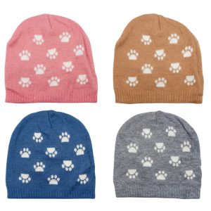 Gorro tejido infantil patitas