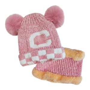 Set de gorro y cuellera morley infantil C con forro de piel