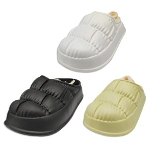 Pantufla de dama cerrada de eva Couch con interior de abrigo