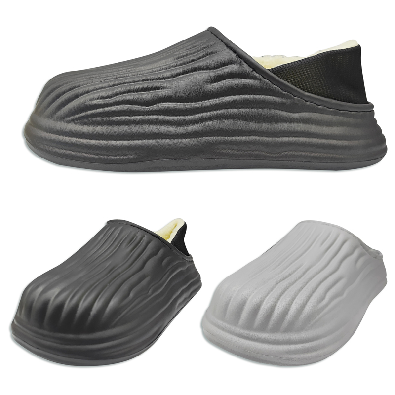 Pantufla de hombre cerrada de eva Zebra con interior de abrigo