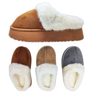 Pantufla de dama costura en medio