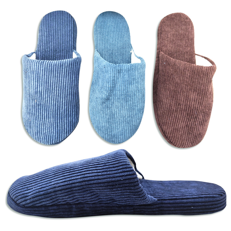 Pantufla de hombre pana