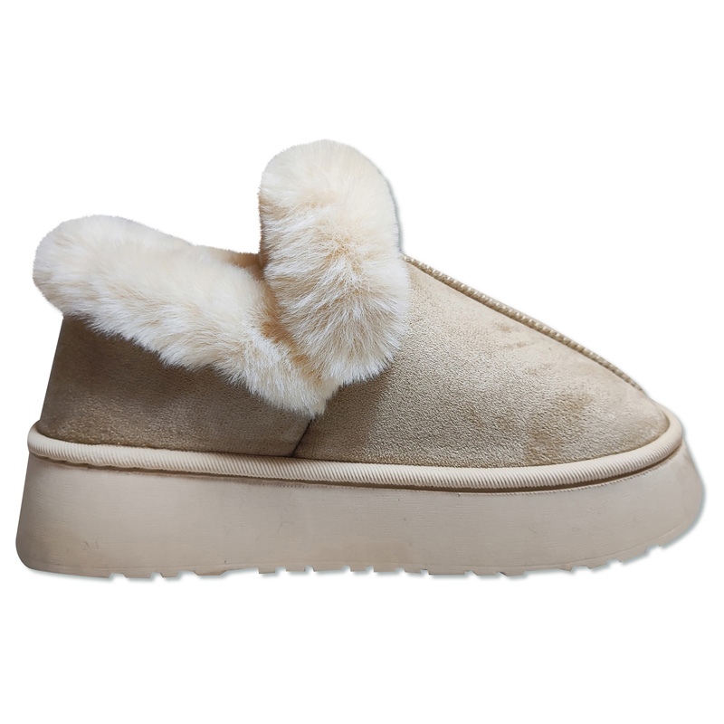 Pantufla de dama cerrada alta