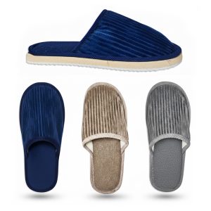 Pantufla de hombre pana