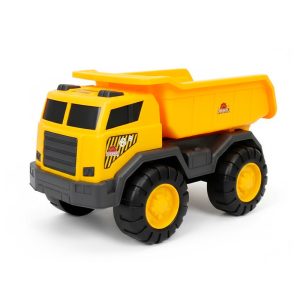 Camión de construcción en bolsa