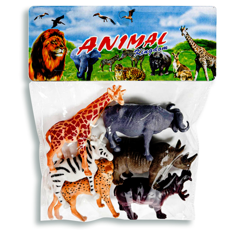 Animales de la selva x6 en bolsa