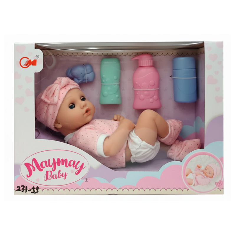 Bebote Maymay Baby con accesorios en caja con ventana
