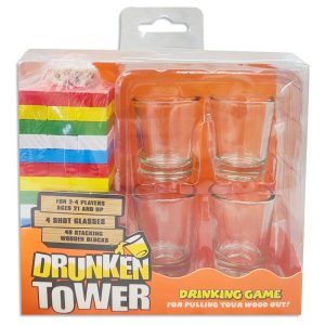 Juego de equilibrio Drunken Tower en caja