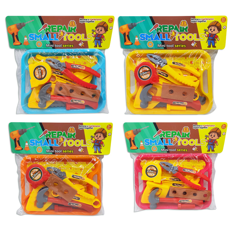 Juego de herramientas con bandeja en bolsa