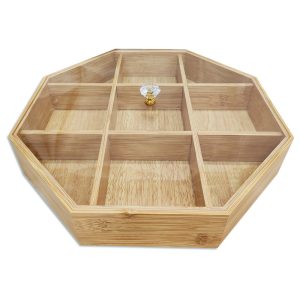 Caja de madera con divisiones