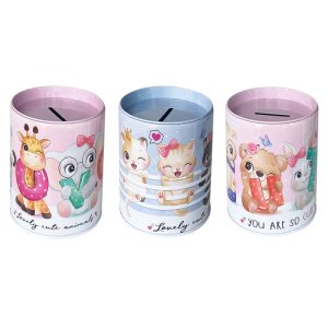 Alcancía de metal Cute Animals