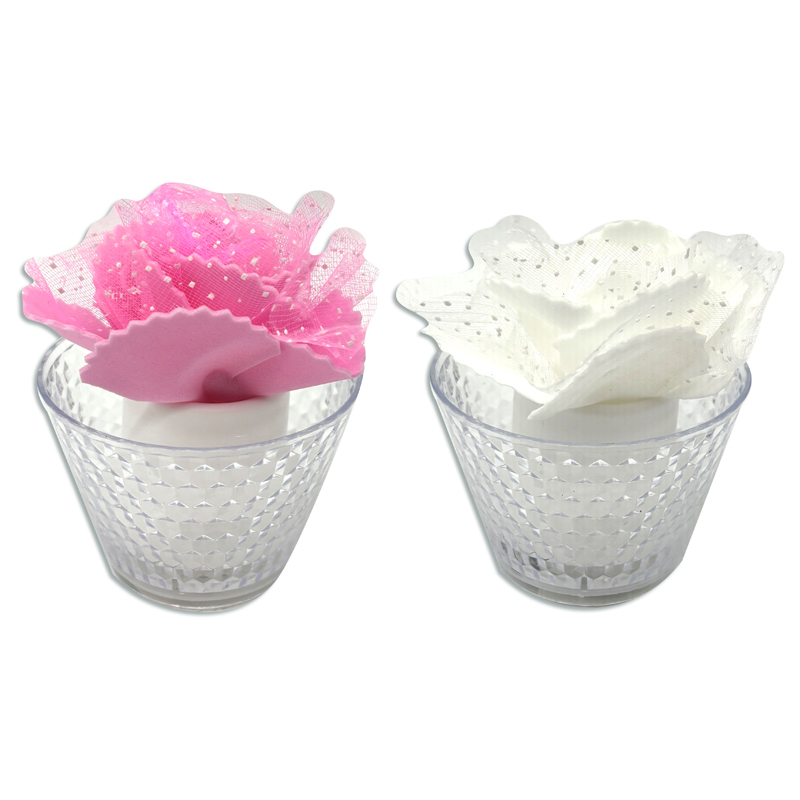 Vela led rosa