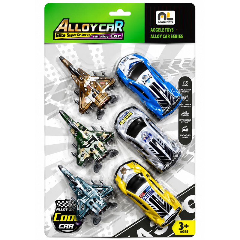 Vehículo Alloy Car x6 en blister