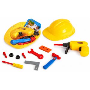 Juego de herramientas con casco en red