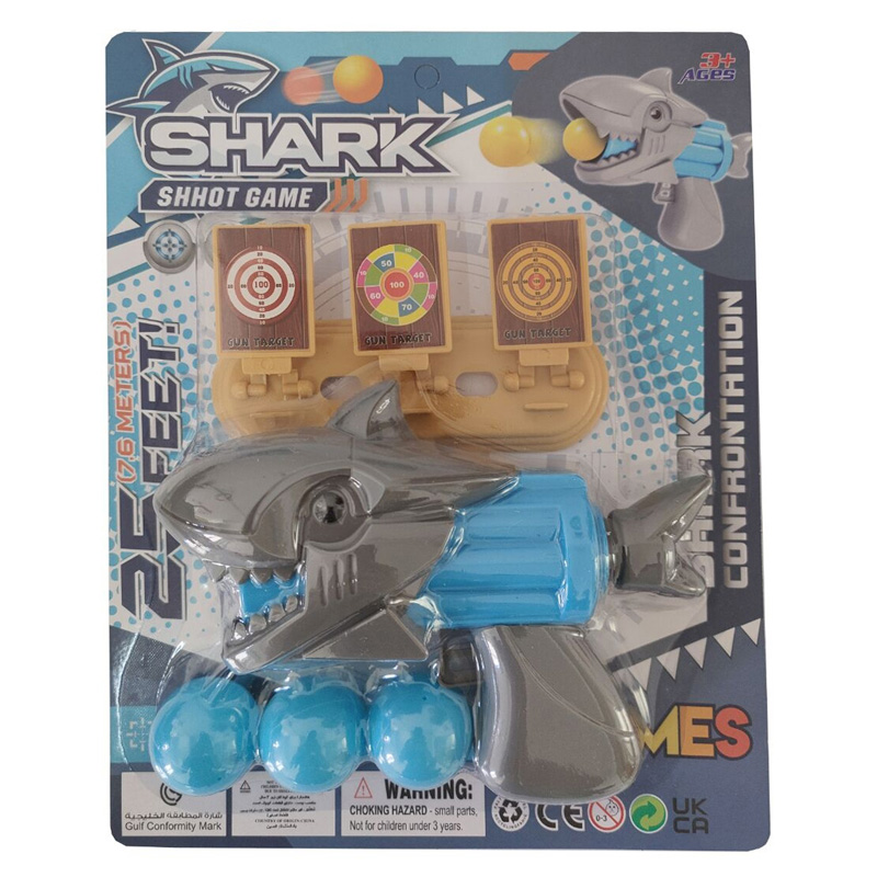 Lanza pelotas Shark Shoot en blister