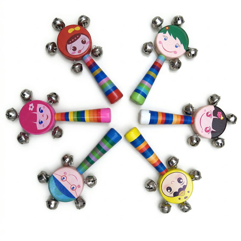 Maraca de madera carita
