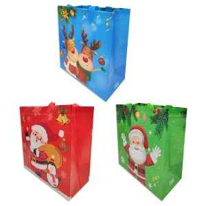 Bolsa de regalo Navidad x12-23x22x11cm