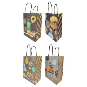Bolsa de regalo Happy Birthday x12 21x15x8cm