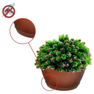 Maceta plástica Cuia con plato anti dengue
