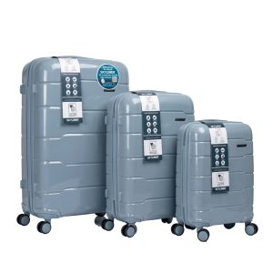 Set de valijas Skyliner® Cosmos 3pzas. con manija extensible de metal, candado con combinación, ruedas 360º y tag localizador de