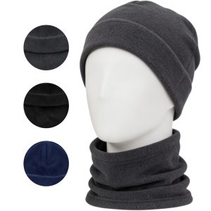 Set de gorro y cuellera polar
